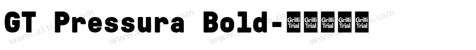 GT Pressura Bold字体转换